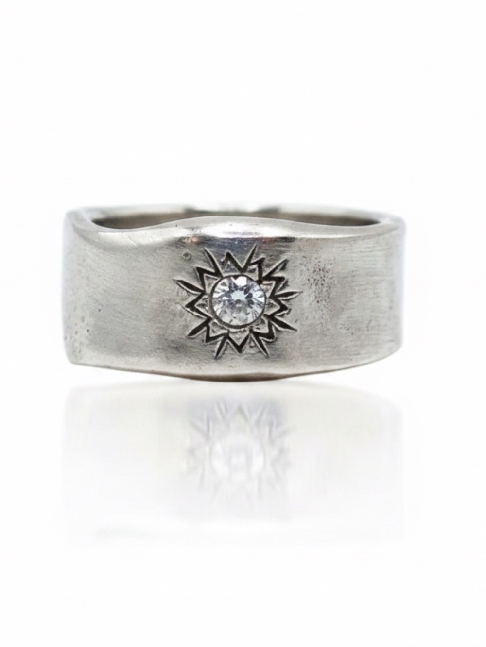 Sterling Silver Ring By Lisa Leonard Designs With A Stamped Sunburst Size 6.5-7